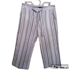 Sanctuary cropped twill denim striped pants sz 28 (#1)